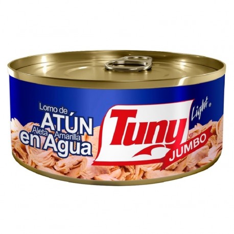 ATUN EN AGUA JUMBO TUNY LATA 295 g