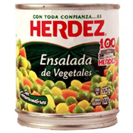 ENSALADA VEGETALES SELECTA HERDEZ LATA 220 g