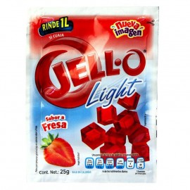 GELATINA LIGHT SABOR FRESA JELLO SOBRE 25 g