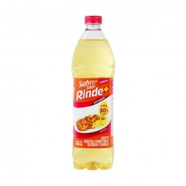 ACEITE DE SOYA Y CANOLA RINDE + SABROSANO PZ 850 ml