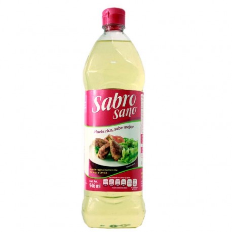 ACEITE DE SOYA Y CANOLA SABRO SANO BOTELLA 850 ml