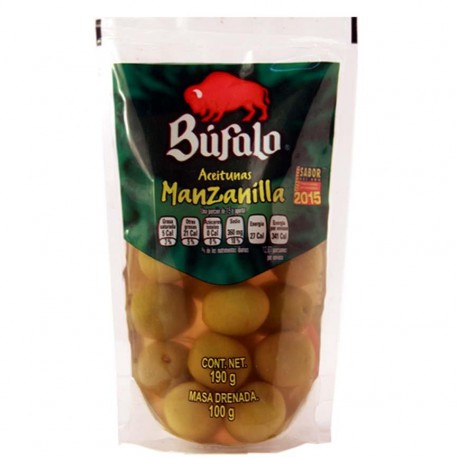 ACEITUNAS MANZANILLA BUFALO BSA 190 g