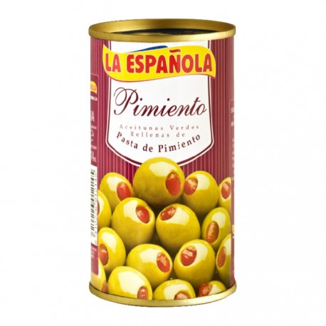 ACEITUNAS RELLENA DE PIMIENTO LA ESPAÑOLA PZ 300 g