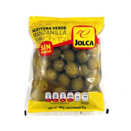 ACEITUNAS S/HUESO JOLCA BSA 180 g