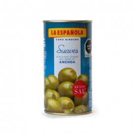 ACEITUNAS SUAVE RELLENA DE ANCHOA LA ESPAÑOLA PZ 350 g