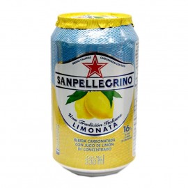 AGUA MINERAL LIMONADA SAN PELLEGRINO LATA 330 ml